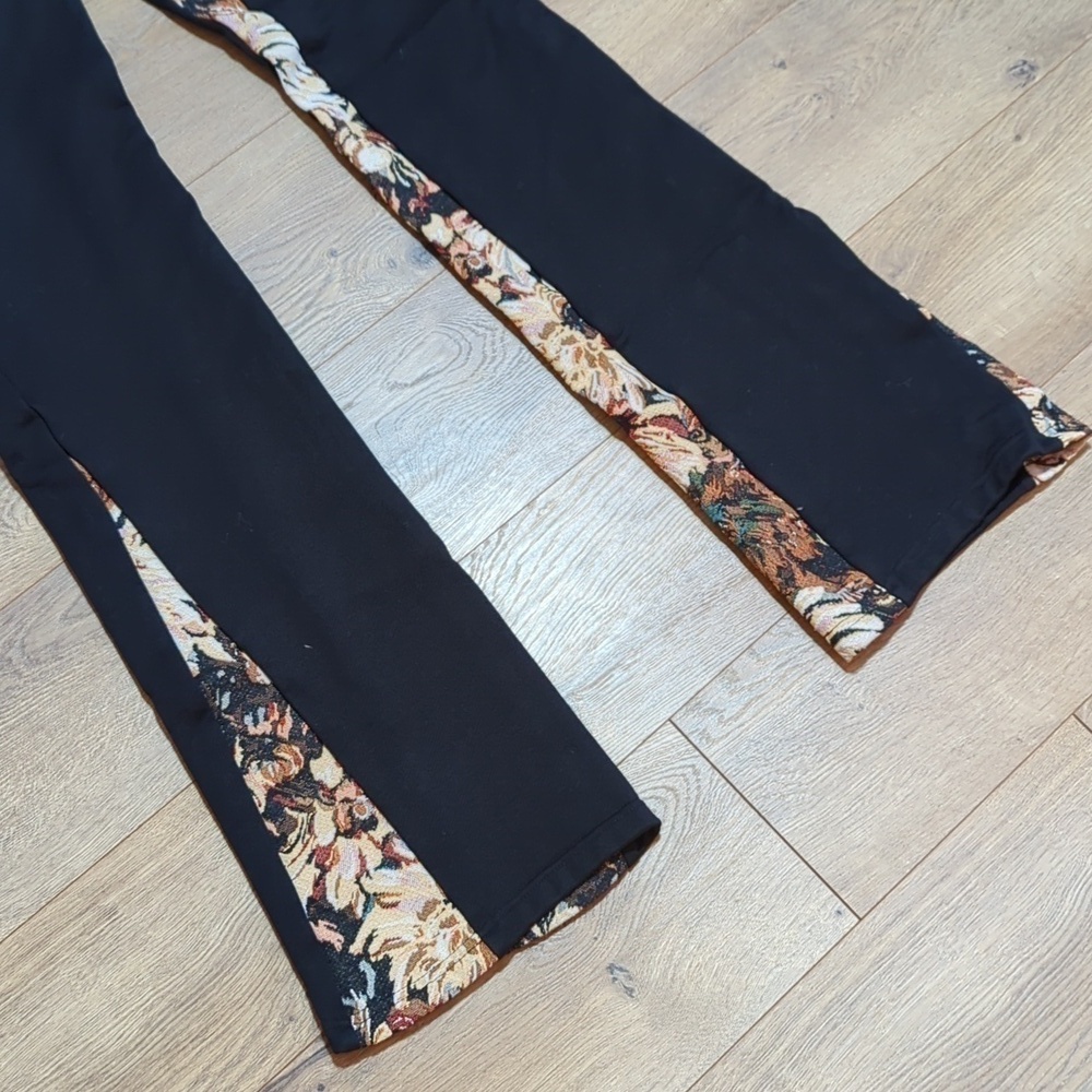 Valabasas Blek le Rat ORANGE MULTI FRENCH TERRY STACKED FLARE JEAN L - Picture 3 of 10